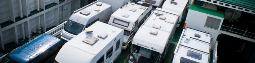 Motorhomes on a Ferry